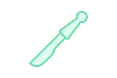 Neşter duoton çizgi simgesi, vektör, piksel mükemmel, illüstratör dosyası