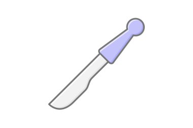 Neşter doğrusal renk simgesi, vektör, piksel mükemmel, illüstratör dosyası