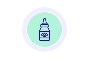 Göz Düşürme renk çemberi simgesi, vektör, piksel mükemmel, illüstratör dosyası