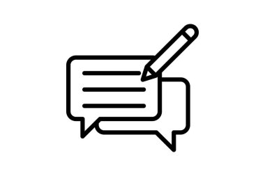 Geri besleme satırı simgesi, vektör, piksel mükemmel, illüstratör dosyası