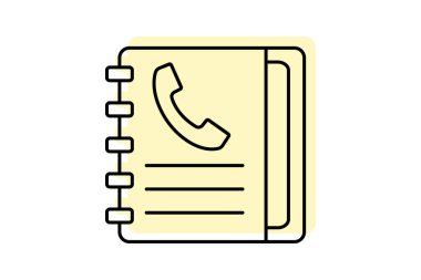 Kişi Kitabı renk gölge inceliği simgesi, vektör, piksel mükemmel, illüstratör dosyası