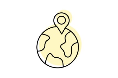 Kişi Formu renk gölge ince çizgi simgesi, vektör, piksel mükemmel, illüstratör dosyası