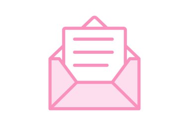 E- posta duotone satır simgesi, vektör, piksel mükemmel, illüstratör dosyası