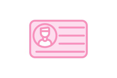 Contact Card duotone line icon, vector, pixel perfect, illustrator file clipart