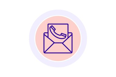 Bizimle iletişim kur renk çemberi simgesi, vektör, piksel mükemmel, illüstratör dosyası