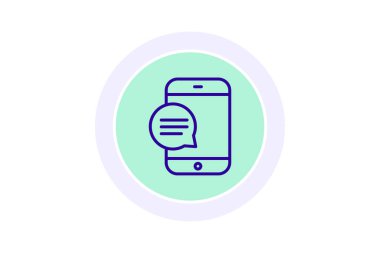 Kişi Profili renk çemberi simgesi, vektör, piksel mükemmel, illüstratör dosyası