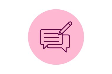 Geri besleme pentaglow, vektör, piksel mükemmel, illüstratör dosyası