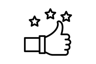 Mükemmellik çizgisi simgesi, vektör, piksel mükemmel, illüstratör dosyası