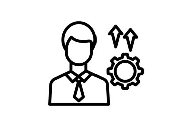 Profesyonel Geliştirme Çizgisi simgesi, vektör, piksel mükemmel, illüstratör dosyası