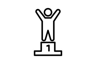 İlk Konum çizgisi simgesi, vektör, piksel mükemmel, illüstratör dosyası