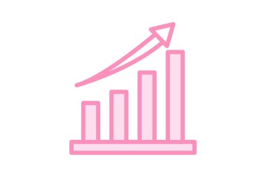 Büyüme Simgesi duoton çizgi simgesi, vektör, piksel mükemmel, illüstratör dosyası