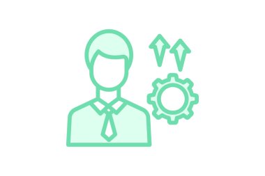 Profesyonel Geliştirme duoton çizgi simgesi, vektör, piksel mükemmel, illüstratör dosyası