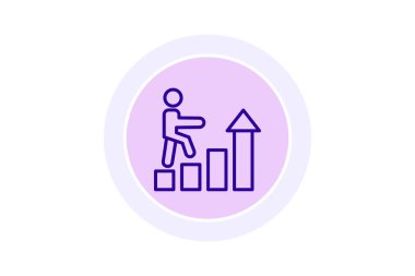 İlerleme renk çemberi simgesi, vektör, piksel mükemmel, illüstratör dosyası