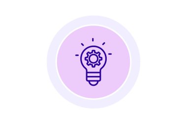 İnovasyon renk çemberi simgesi, vektör, piksel mükemmel, illüstratör dosyası