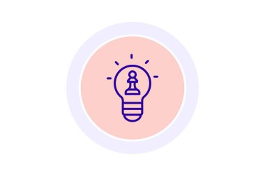 Stratejik Düşünme Renk Çemberi simgesi, vektör, piksel mükemmel, illüstratör dosyası