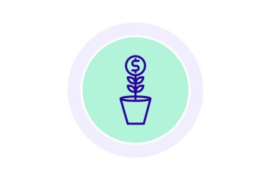 Ödeme Büyüme renk çemberi simgesi, vektör, piksel mükemmel, illüstratör dosyası