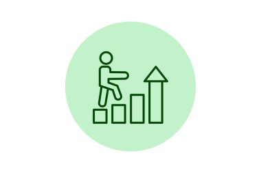 İlerleme pentaglow, vektör, piksel mükemmel, illüstratör dosyası