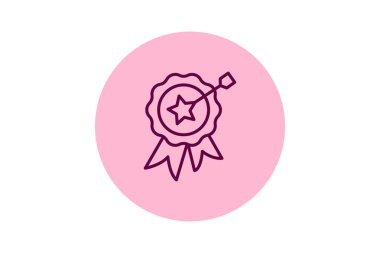 Başarı pentaglow, vektör, piksel mükemmel, illüstratör dosyası