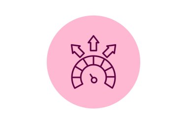 Performans beşgeni, vektör, piksel mükemmel, illüstratör dosyası