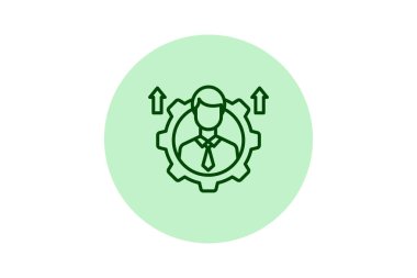 Kişisel Geliştirme beşgeni, vektör, piksel mükemmel, illüstratör dosyası