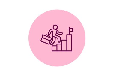 Kariyer Büyüme beşgeni, vektör, piksel mükemmel, illüstratör dosyası