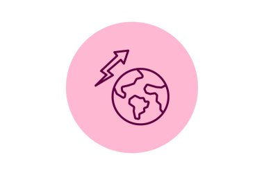 Küresel Büyüme beşgeni, vektör, piksel mükemmel, illüstratör dosyası