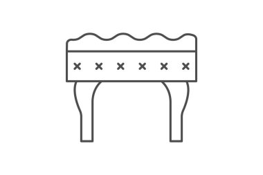 Osmanlı ince çizgi simgesi, vektör, piksel mükemmel, illüstratör dosyası