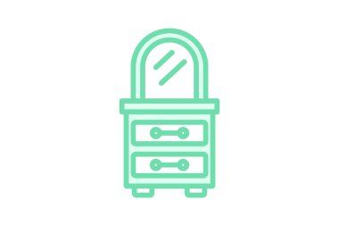 Kibir duoton çizgi simgesi, vektör, piksel mükemmel, illüstratör dosyası