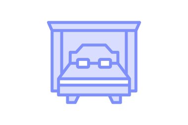 Murphy yatak duotone çizgi simgesi, vektör, piksel mükemmel, illüstratör dosyası