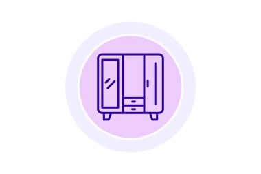 Dolap Dolabı renk çemberi simgesi, vektör, piksel mükemmel, illüstratör dosyası