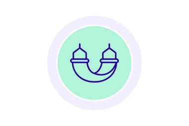 Hamak renk çemberi simgesi, vektör, piksel mükemmel, illüstratör dosyası