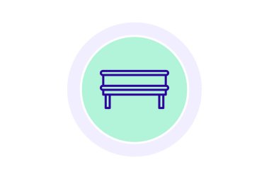 Depolama Benç renk çemberi simgesi, vektör, piksel mükemmel, illüstratör dosyası