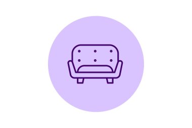 Kanepe pentaglow, vektör, piksel mükemmel, illüstratör dosyası