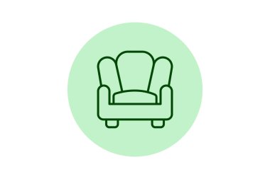 Koltuk pentaglow, vektör, piksel mükemmel, illüstratör dosyası