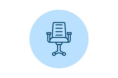 Ofis Sandalyesi pentaglow, vektör, piksel mükemmel, illüstratör dosyası