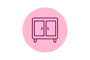 Kabine beşgeni, vektör, piksel mükemmel, illüstratör dosyası