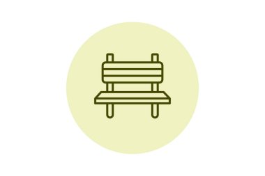 Bench pentaglow, vektör, piksel mükemmel, illüstratör dosyası