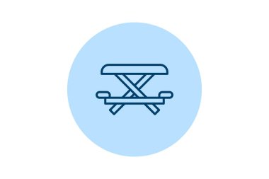 Piknik Tablosu beşgeni, vektör, piksel mükemmel, illüstratör dosyası