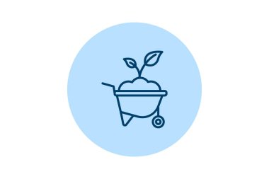 Garden Cart beşgeni, vektör, piksel mükemmel, illüstratör dosyası