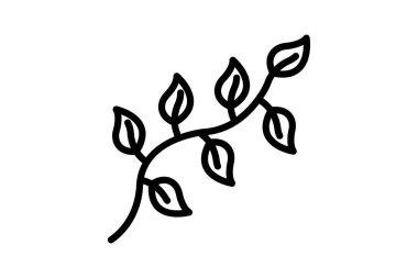 Bitki satırı simgesi, vektör, piksel mükemmel, illüstratör dosyası