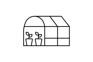 Sera ince çizgi simgesi, vektör, piksel mükemmel, illüstratör dosyası