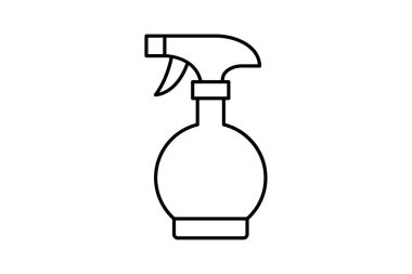 Sprey ince çizgi simgesi, vektör, piksel mükemmel, illüstratör dosyası