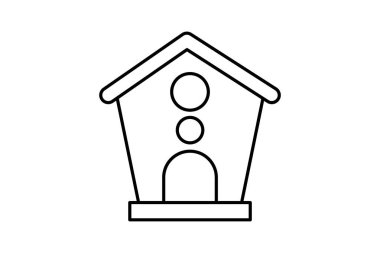 Starling Kutusu ince çizgi simgesi, vektör, piksel mükemmel, illüstratör dosyası