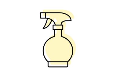 Sprey renk gölge ince çizgi simgesi, vektör, piksel mükemmel, illüstratör dosyası