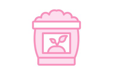 Potting Mix duotone çizgi simgesi, vektör, piksel mükemmel, illüstratör dosyası