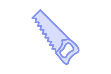 El testeresi duoton çizgi simgesi, vektör, piksel mükemmel, illüstratör dosyası