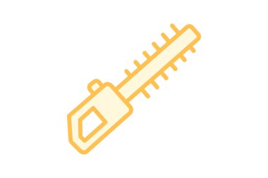 Hedge Trimmer duotone çizgi simgesi, vektör, piksel mükemmel, illüstratör dosyası