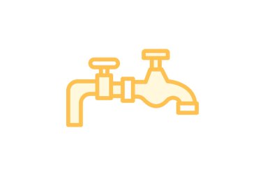 Su Aracı duoton çizgi simgesi, vektör, piksel mükemmel, illüstratör dosyası