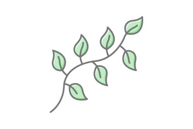 Bitkiler doğrusal renk simgesi, vektör, piksel mükemmel, illüstratör dosyası