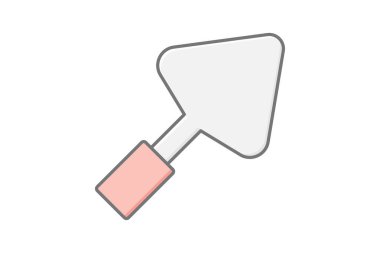 Kürek doğrusal renk simgesi, vektör, piksel mükemmel, illüstratör dosyası